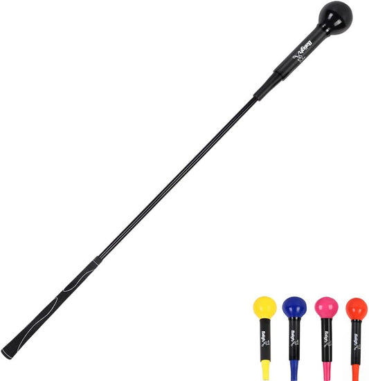 Golf Training Aid Stick,Golf Swing Tempo Trainer,Golf Trainer Accessories,Golf Warm up Stick for Strength & Balance,Tempo & Flexibility Training,Golf Gifts(48 Inch)
